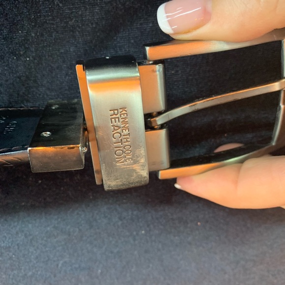 Mens Kenneth Cole reaction leather reversible belt - Picture 5 of 8